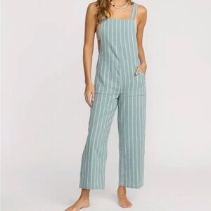 Billabong Teal Striped Jumpsuit